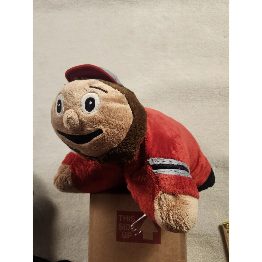 Ohio State Buckeyes OSU Brutus Mascot Pillow Pet Licensed